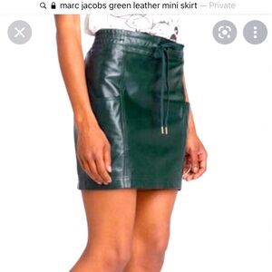 Marc by Marc Jacobs genuine leather mini skirt